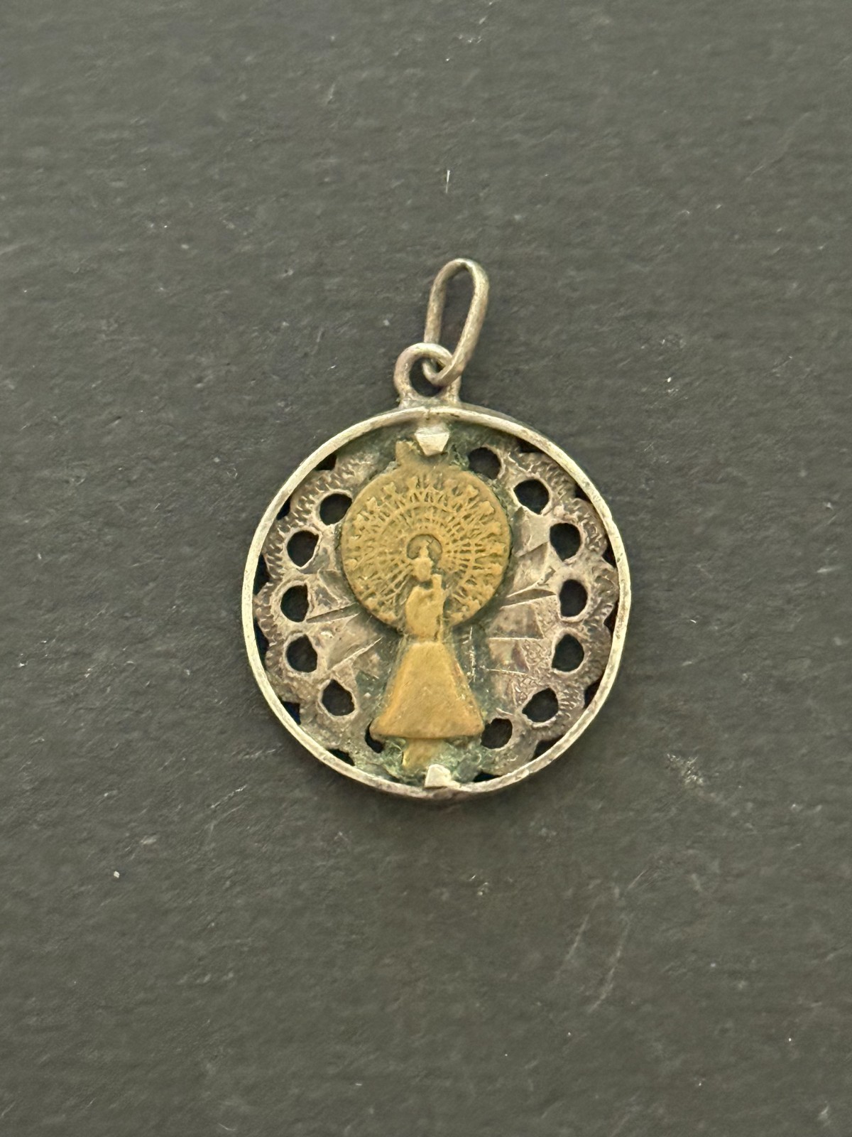 Antique religious medals silver 