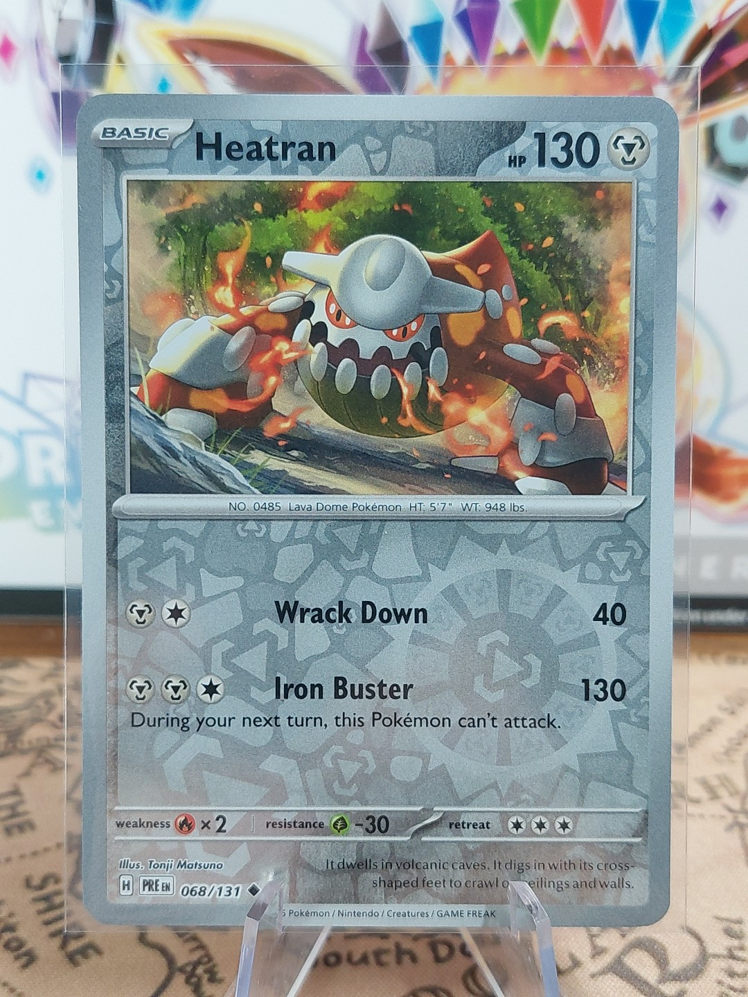 Heatran 068/131 Reverse Holo NM - Pokemon TCG Prismatic Evolutions
