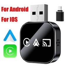 2026 Mini Carplay Adapter 3 IN 1 Wireless Carplay & Android Auto & Mirror Link