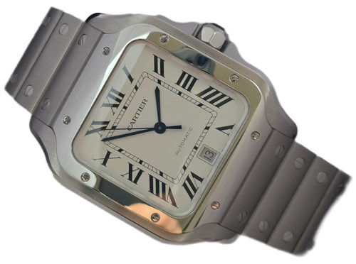 Cartier Santos De Cartier WSSA0018 Large, 2021 Full Set Excellent Condition
