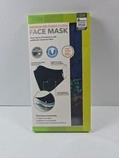 Skin360 Premium Reusable Cloth Face Masks 6 Pack Small Blue Black White Red