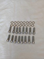 Bb Chevy Intake Manifold Bolt Kit 12pt Head Bbc 396-454 Amc V8 Chrome