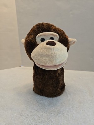AURORA PLUSH MONKEY APE CHIMPANZEE OPEN MOUTH HAND PUPPET, PRETEND PLAY PUPPET