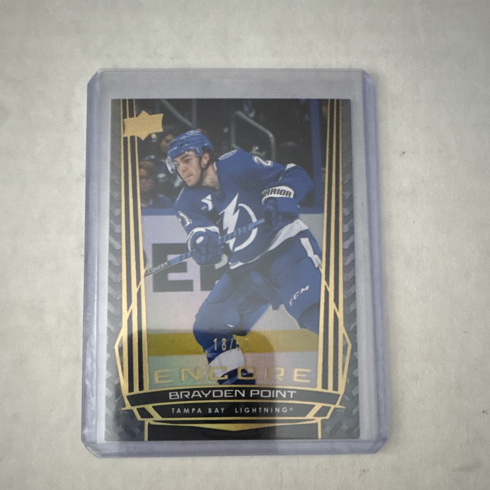 Upper Deck 2025-26 Series 2 Encore #E-119 Brayden Point Lightning gold /50