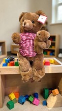 VTG Schmid Musical Teddy Bear 17" Plush Lullaby Wind Up 1984 Gordon Fraser
