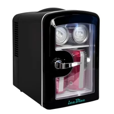 4L Refrigerator with Transparent Window, Mini Fridge for Cosmetics and Drinks