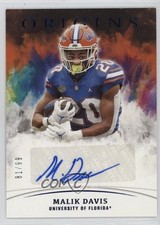 2022 Chronicles Draft Picks Origins Rookie Blue 81/99 Malik Davis Auto 0b2