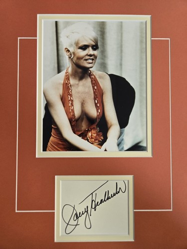 Sexy retrato de actriz de exhibición de fotos firmada autografiada por Joey Heatherton de 11x14"