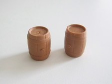 PLAYMOBIL (B4267) WESTERN - Lot de 2 Tonneaux Marron