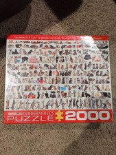 The World of Cats 2000 Piece Jigsaw Puzzle Eurographics New