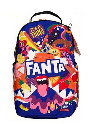 Sprayground Fanta Allover DLXR 910B7307NSZ Unisex Graphic Print Backpack DSB51