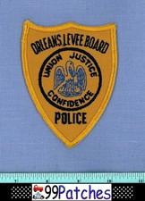 ORLEANS LEVEE BOARD POLICE (Old Vintage) LOUISIANA Shoulder Patch CHEESECLOTH 1M