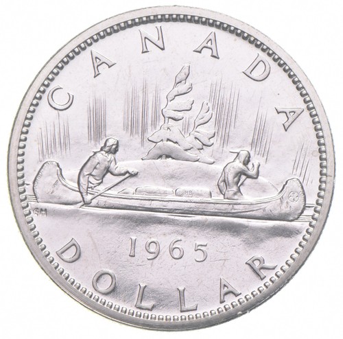 1965 80% Silver Canadian Canada Silver Dollar *8543