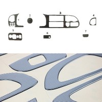 Innenraum Dekor Cockpit FüR Ford Transit 1997-2000 Carbon Optik 8Tlg