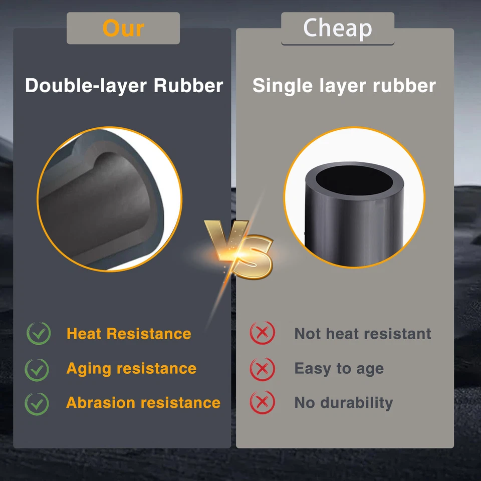 Manguera respirador de cárter de motor de goma compatible con Isuzu i-290 i-370 15123628 Foto 2 de 4