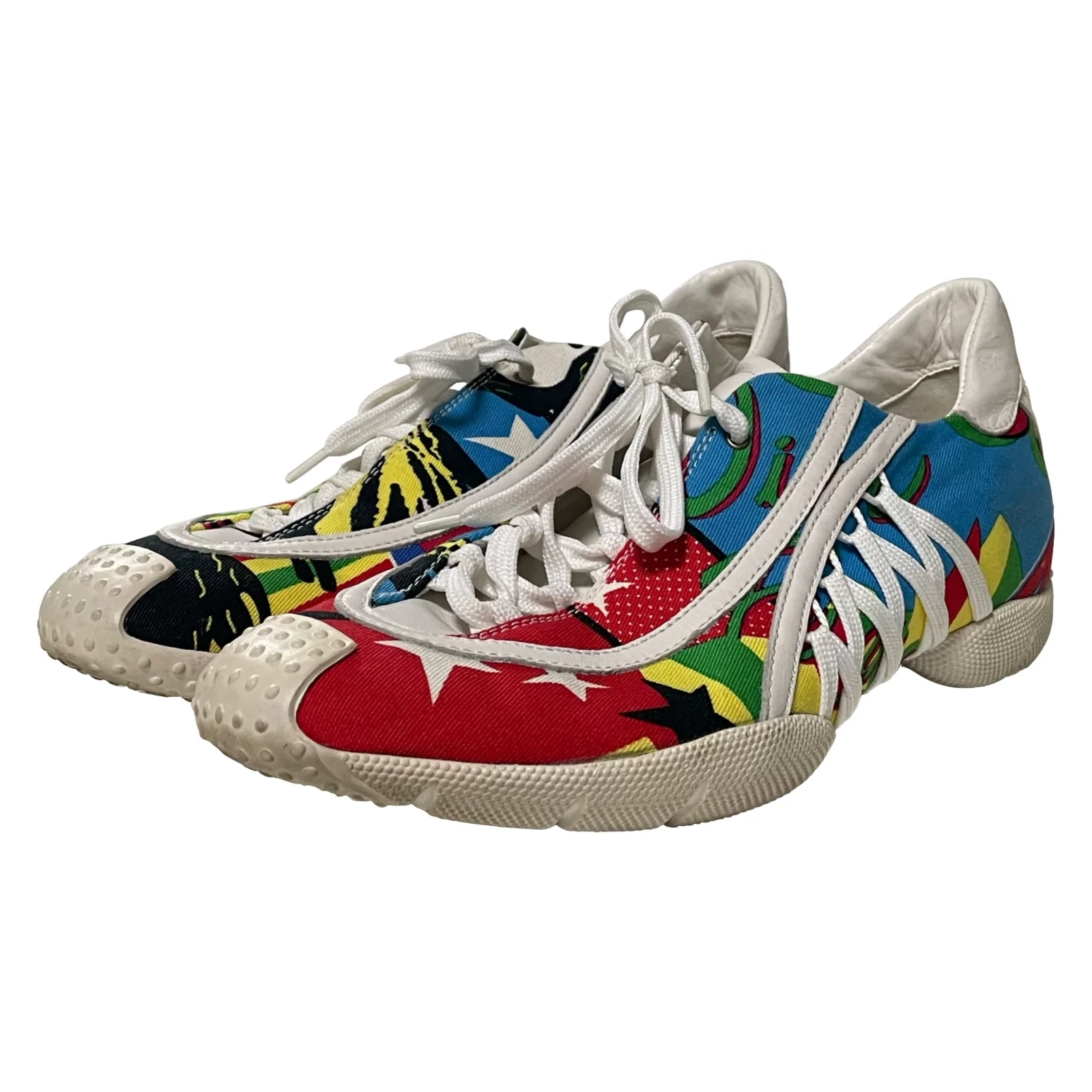 Baskets à lacets Christian Dior automne hiver 2003 Rasta Mania