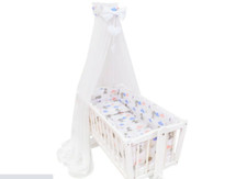 Canopy Holder Pole Bar Drape Mosquito Net with Ribbon CRIB/CRADLE Mama Bear