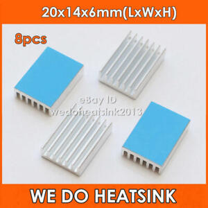 8pcs Cooling Shim 20x14x6mm CPU GPU VGA RAM Heat Sink Spreader Memory Cooler 8pcs Cooling Shim 20x14x6mm CPU GPU VGA RAM Heat Sink Spreader Memory Cooler