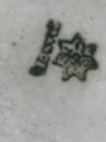 Antigua placa de pared de ninfa femenina pintada a mano marca de peinado LIMOGES FRANCIA - OVALADA - Imagen 22 de 24