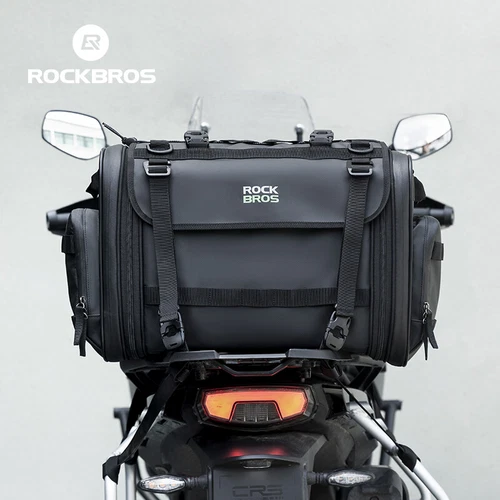 ROCKBROS 50L Large Motorcycle Tail Bag Luggage Pannier Motorbike Rear Seat Bag - Picture 10 of 10