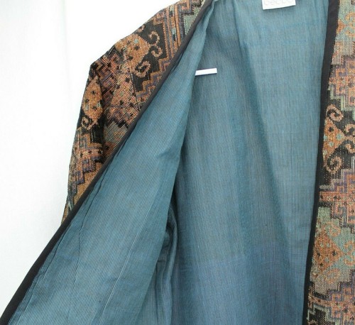Vintage Beppa Tapestry Open Cardigan Jacket Women's Size Medium Multi Color - Picture 9 of 11
