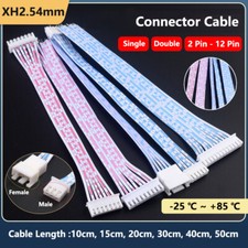 JST XH2.54mm Pitch Connector Cable Male/Female Plug 2 Pin-12 Pin Length 10-50cm