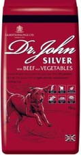 Gilbertson & Page Dr Johns Dog Food Silver with Beef 15kg 1.42 per kilo