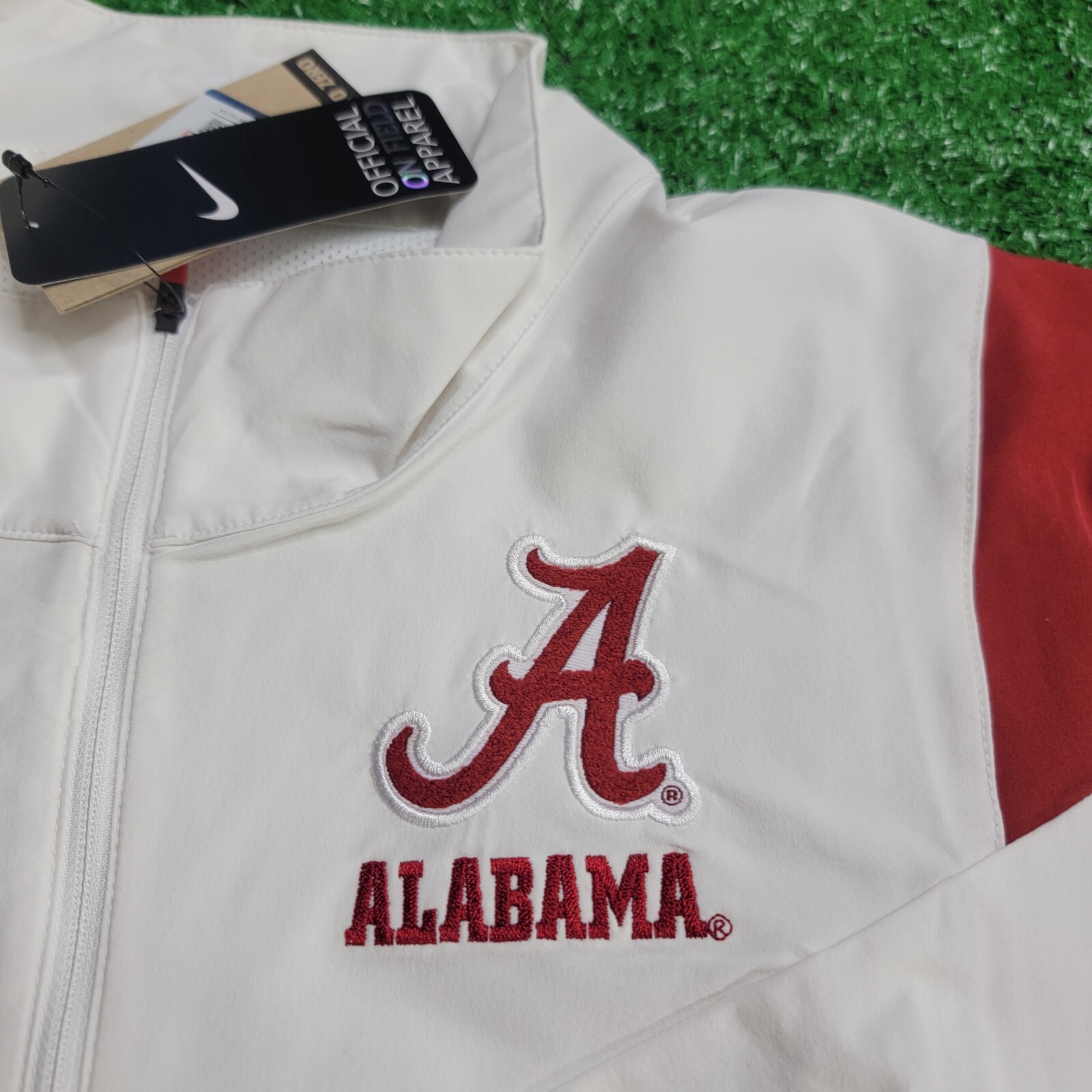 SACAI X NIKE Giacca a vento Nike On The Field Alabama Crimson Tide 1 4 zip uomo taglia large nuova