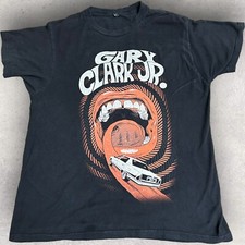 Gary Clark Jr. Car Mouth Black Short-Sleeve T-Shirt Fits Size Large