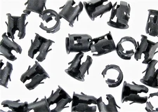 Toyota Barrel Clips- Fit 1/4" Hole- 7/32" Stud- Emblem Trim etc- 20pcs- #019