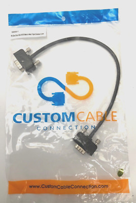 NEW CUSTOM CABLE CONNECTION 33050-1 1  ULTRA THIN VGA HD15 MALE TO MALE TRIPLE