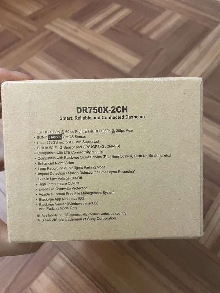 BlackVue 2 Channel DR750X-2CH 256GB Dashcam - Image 3 of 4