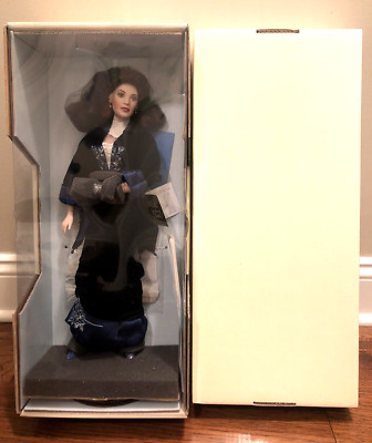 FRANKLIN MINT ROSE DEWITT TITANIC KATE WINSLET 18'''' PORCELAIN DOLL FLYING DRESS''