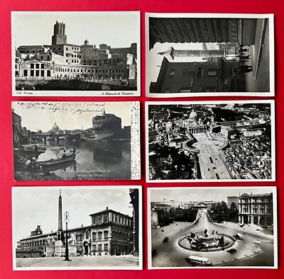 6 x Foto AK ROM Roma Italien 1918 Stadtansichten ( 150095