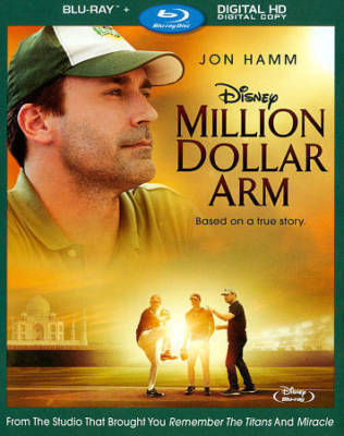 MILLION DOLLAR ARM Disney John Hamm BLU-RAY