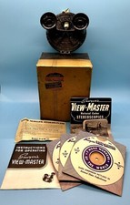RARE Sawyer's View Master Speckled Model A in Original Box w/Paperwork 4 Reels