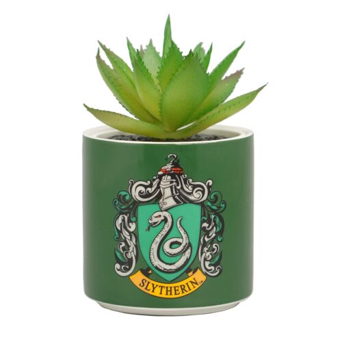 HARRY POTTER - Slytherin - Faux Plant Pot 6.5cm ACC NEW - Picture 1 of 4