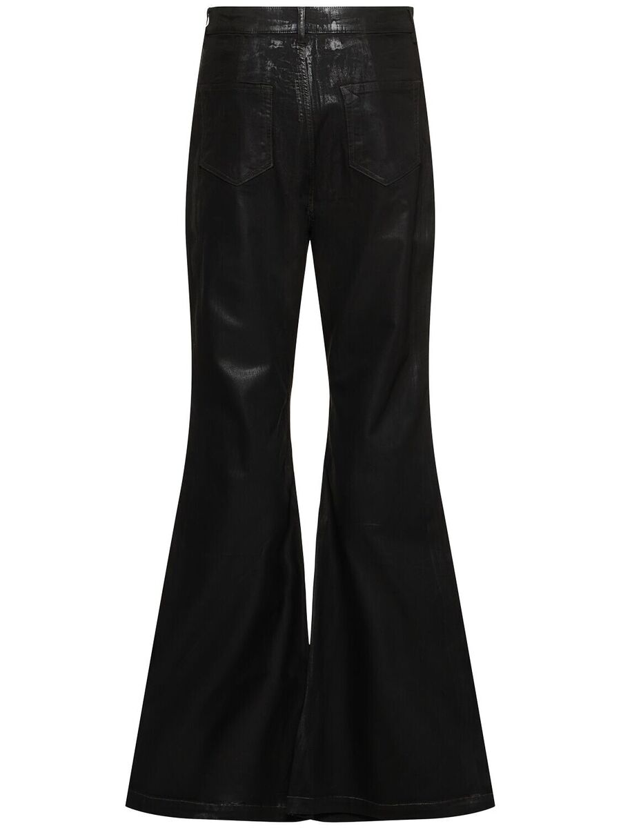 RICK OWENS DRKSHDW Hollywood $1010 Bolan Bootcut Black Jeans RICK OWENS DRKSHDW Hollywood $1010 Bolan Bootcut Black Jeans