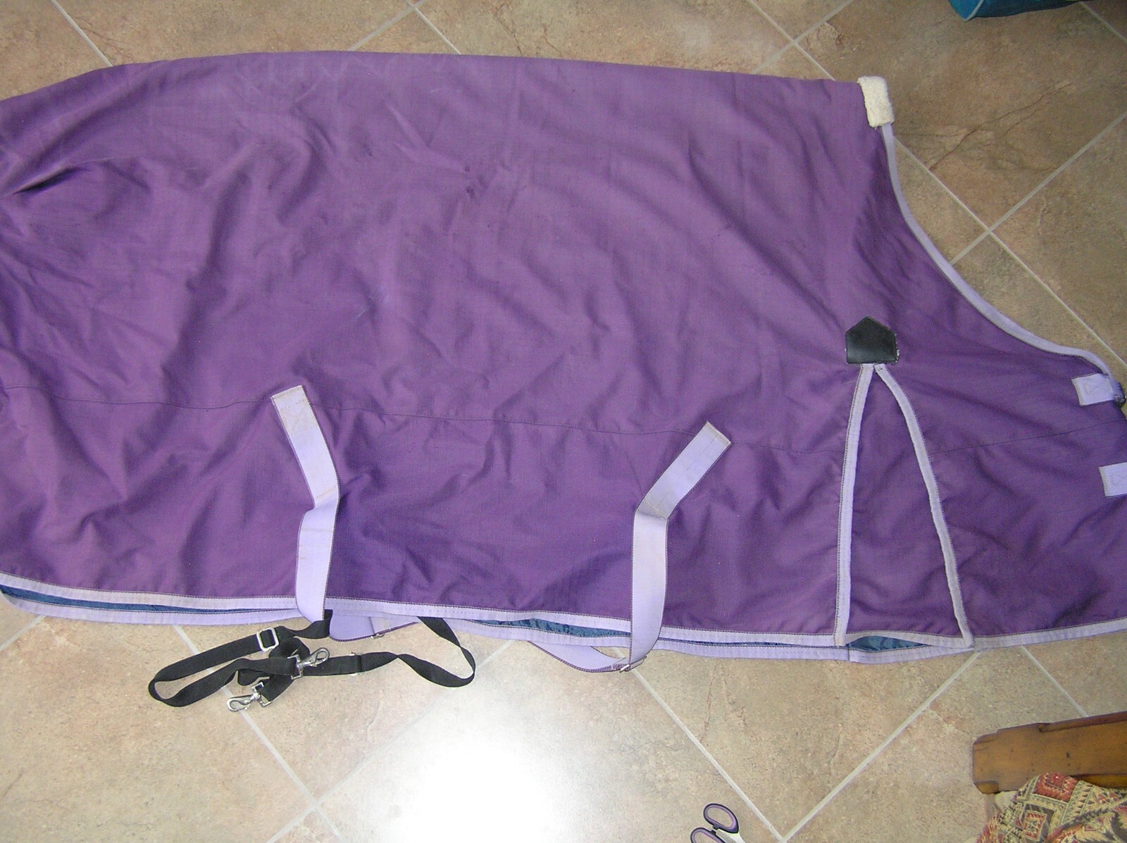 EXCELLENT WEATHERBEETA ORICAN TURNOUT BLANKET PURPLE/GREY SIZE 76 eBay