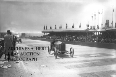 Grande Photo Historique – GP Amiens 1913, Moto BSA, Tirage Neuf