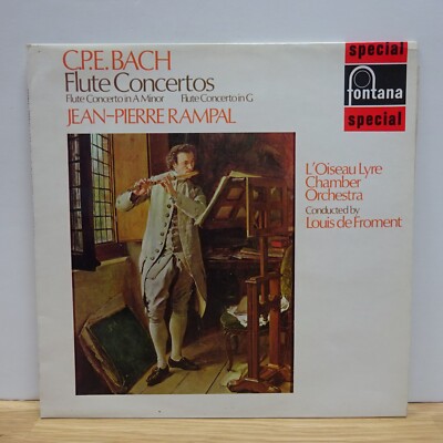 SFL 14126 C P E BACH Flute Concertos RAMPAL DE FREMONT FONTANA STEREO LP EX