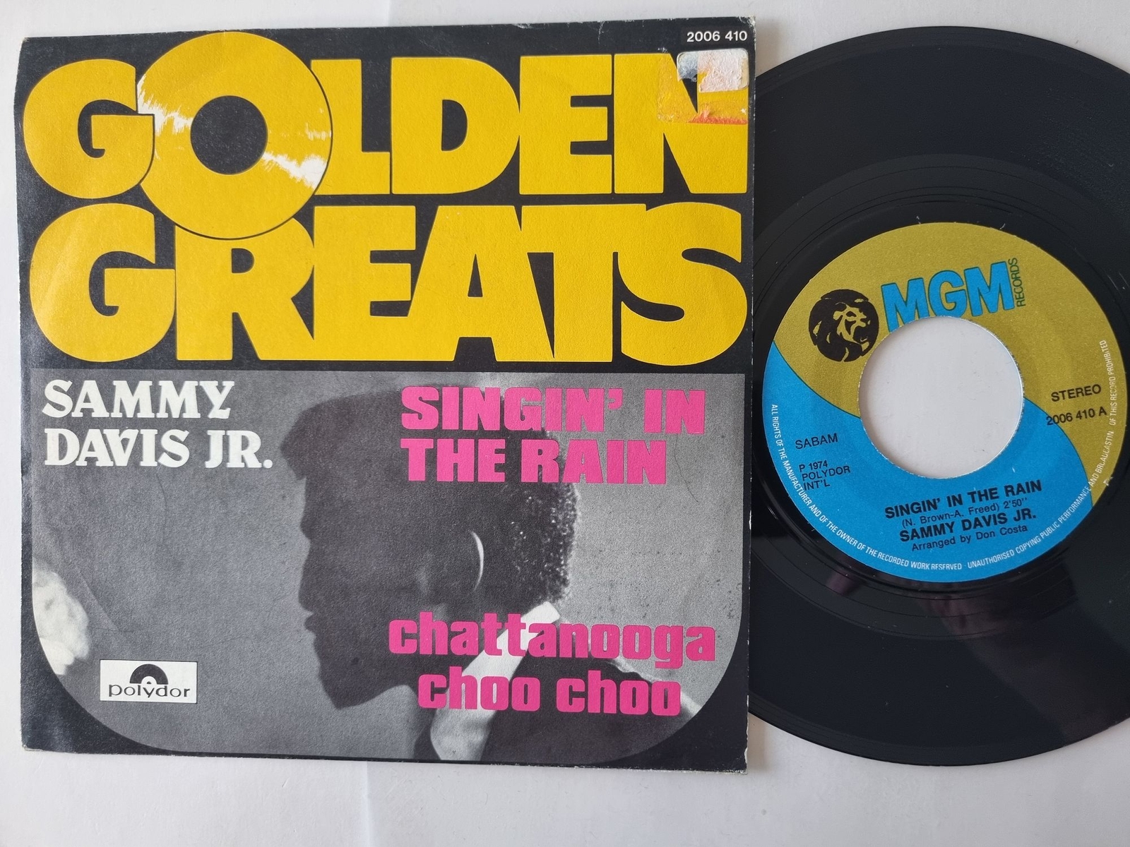 Sammy Davis Jr. - Singin' In The Rain / Chattanooga Choo - Choo 7'' Vinyl