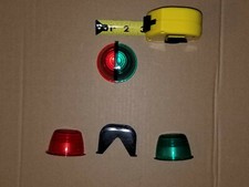 Nuevo de Lote Antiguo Stratolite SAE #53 Arco para Barco Remolque Automático Juego de Luces Lentes de Plástico Rojo/Verde