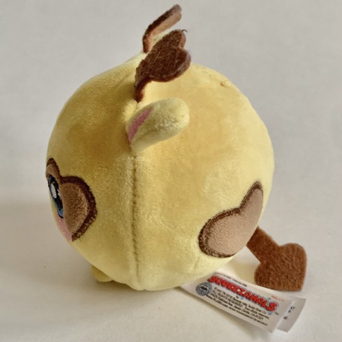 2018 Squeezamals Series 2 Gracie giraffa peluche palla sensoriale stress 4"" giallo - Foto 2 di 7