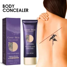 Waterproof Over Complexion Body Foundation for hiding tattoos, scars, bruises