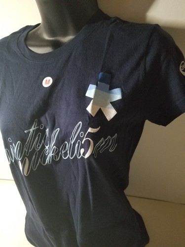 Camiseta Next Level Apparel Quintic Nickels 5M Mujer Azul Marino Talla Pequeña S/S - Imagen 2 de 4