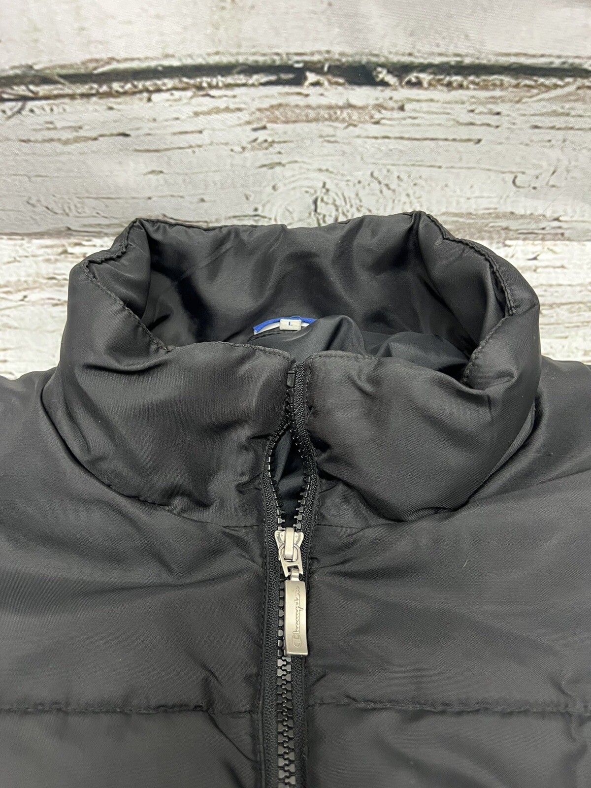 Champion Authentic Men's Solid Black Script Spell… - image 3