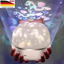 Sternenhimmel Projektor Lampe Kinder LED Nachtlicht 360° Drehbar für Geburtstage