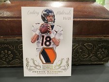 National Treasures Century Materials Jersey Broncos Peyton Manning 21/25  2013