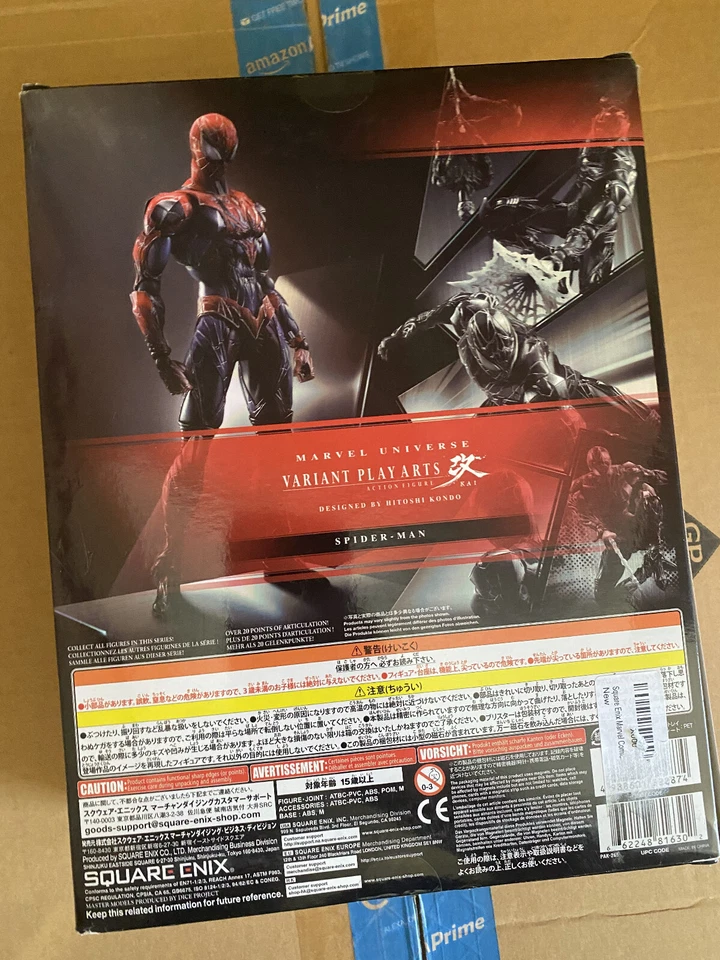 *CAJA DAÑADA* Figura de acción Spider-Man variante de Hitoshi Kondo Play Arts Kai Foto 2 de 3